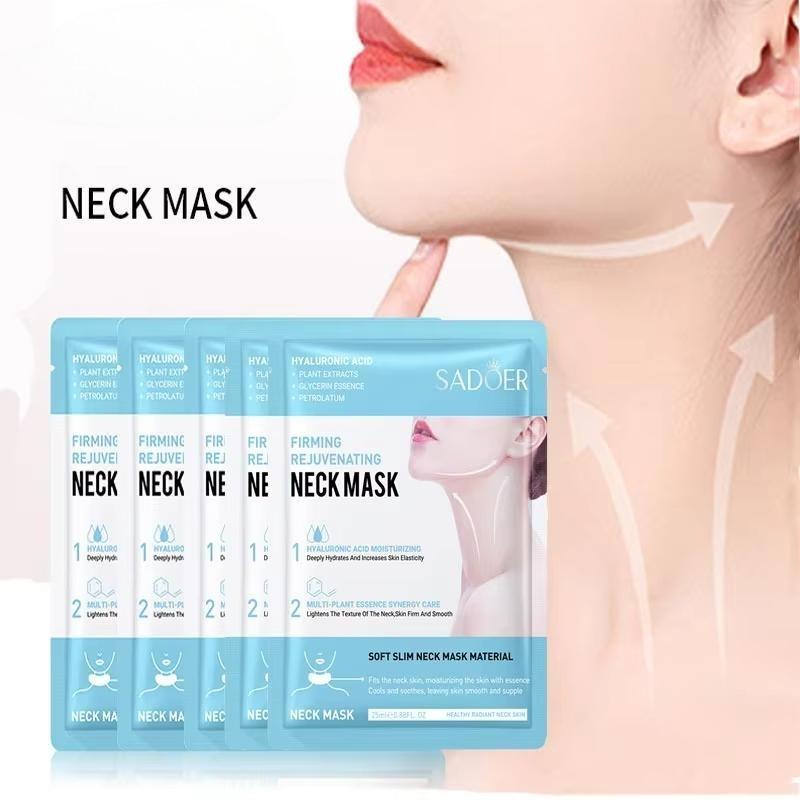 1/5/10PCS Hyaluronic Acid Neck Mask Collagen Firming Neck Masks Nourishing Brightening Beauty Moisturizing Necks Skin Care