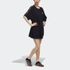 Adidas Casual Sport Short Sleeve Dress With Stripe Tape Decoration Women Dress Black FJ6884