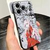 Darling Zero Two 02 Anime Soft Phone Case for iPhone 16 16E 17 Air 15 Pro Max 14 Plus 13 Mini 11 12 7 Black Cover Back Shell