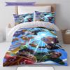 One Piece Pattern Bedding Quilt Set Quilt Cover Pillowcase Home Birthday Gift(1 * Duvet Cover + 2 * Pillowcase, Without Core)