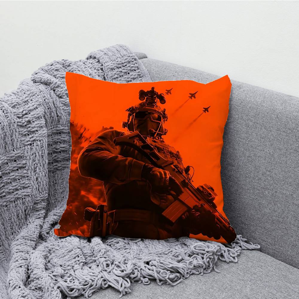 B-Battlefield 6 Pillowcases Bedroom Living Room Sofa Home Decor Polyester Cushion Cover with Zipper