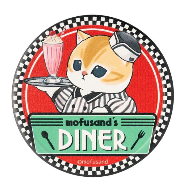 Mofusand Diner Neglazovaný podtácek ( Servírka Nyan ) Japonsko NOVÝ