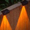 Decorative Solar Garden Lights Waterproof Solar Powered Lamps LED Stairs Wall Lamp  Yard