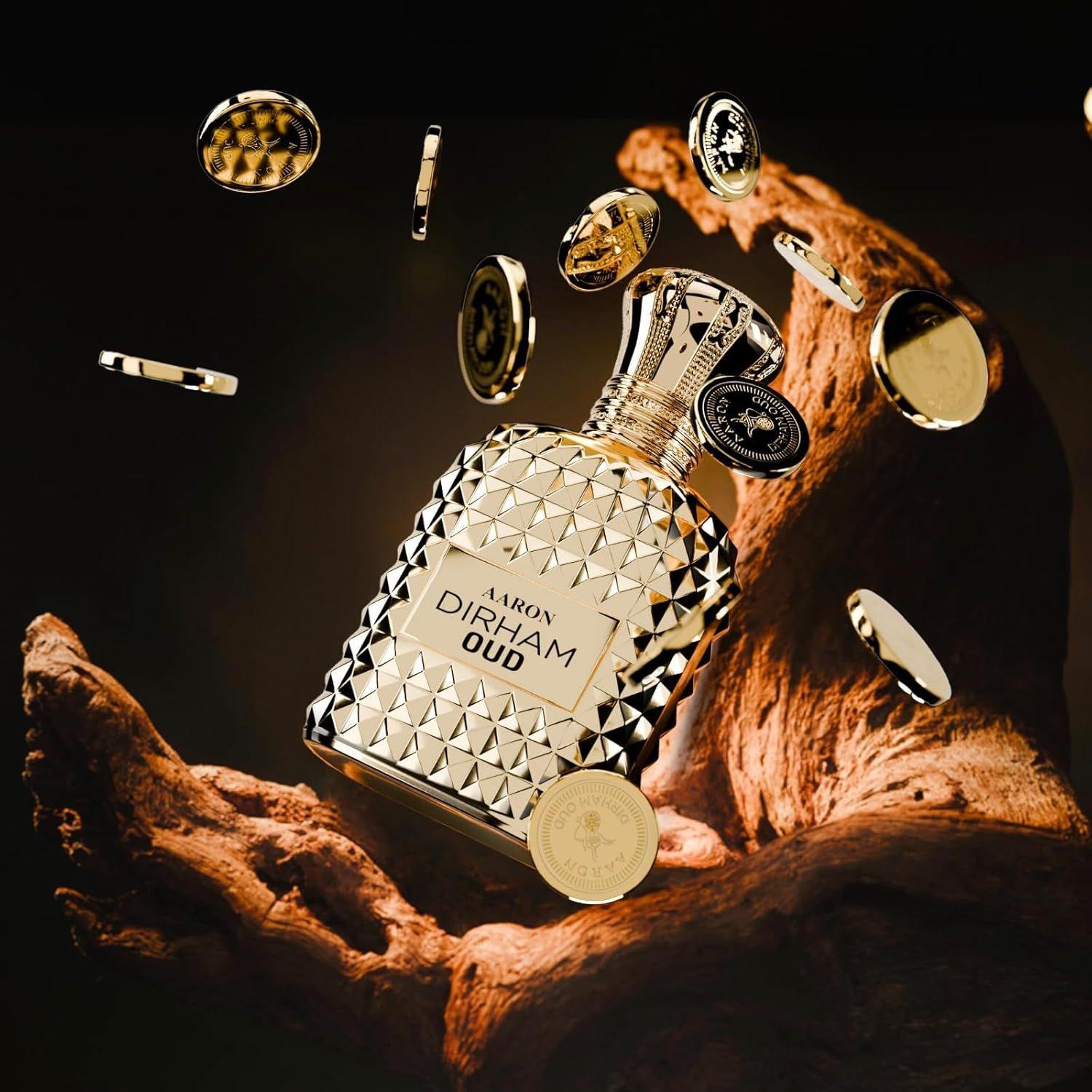 

Aaron 100 мл Dirham Oud Духи для мужчин и женщин | Премиальный роскошный стойкий аромат-спрей | Упаковка из 1 шт. 100ML