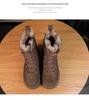Women's Warm Mid-Calf Thick-Soled Snow Boots with Fur Lining