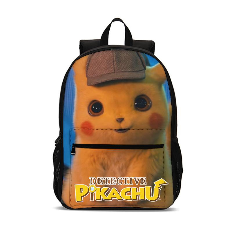 2026 New Pokemon Pikachu Kids Backpack, Creative Primary School Student Bookbag, Lightweight Anti-Lordosis Backpack for Children