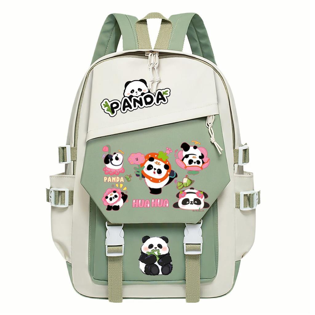Panda Huahua Cartoon Printing Primary And Secondary School Students High Value Backpack Large Capacity Versatile School Bag