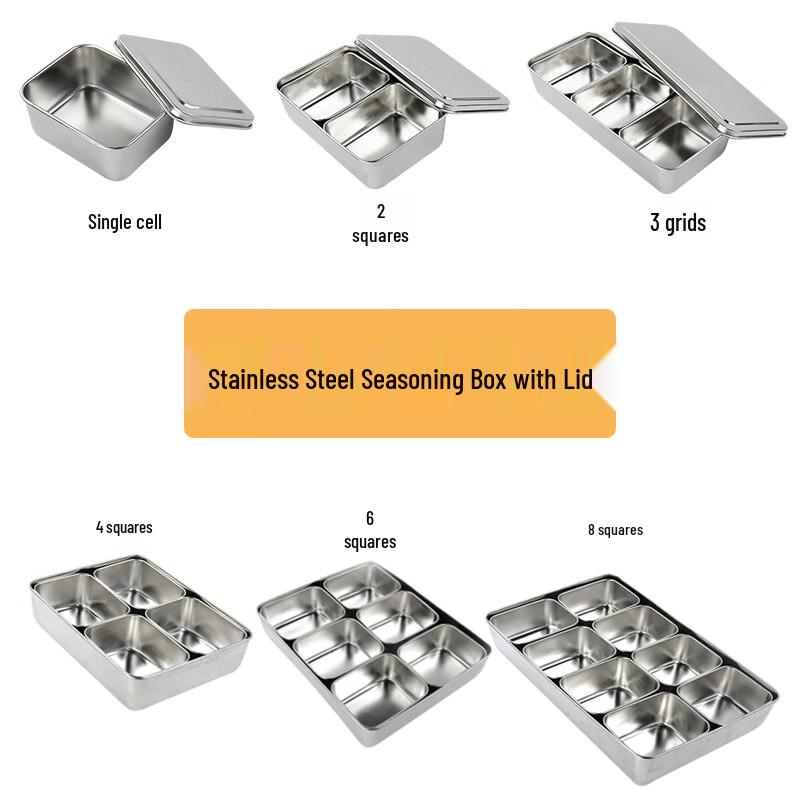 DeRuiEn Stainless Steel Condiment Box