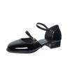 White Mary Jane Sandals Women's Summer New Mid-heel Shoes with Skirts, Small Leather Shoes Are Versatile In Summer