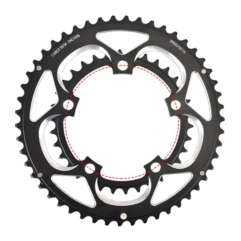 Двойной шатунный комплект для шоссейного велосипеда Многофункциональный велосипедный шатун Широкий зуб для длительных поездок 1