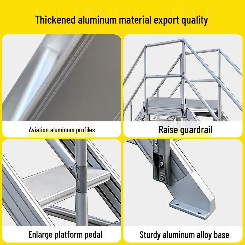 JINGGENG Aluminum Crossover Work Platform Ladder