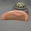 Natural Anti-Static Peach Wood Comb for Men & Women’s Long Hair with Buffalo Horn