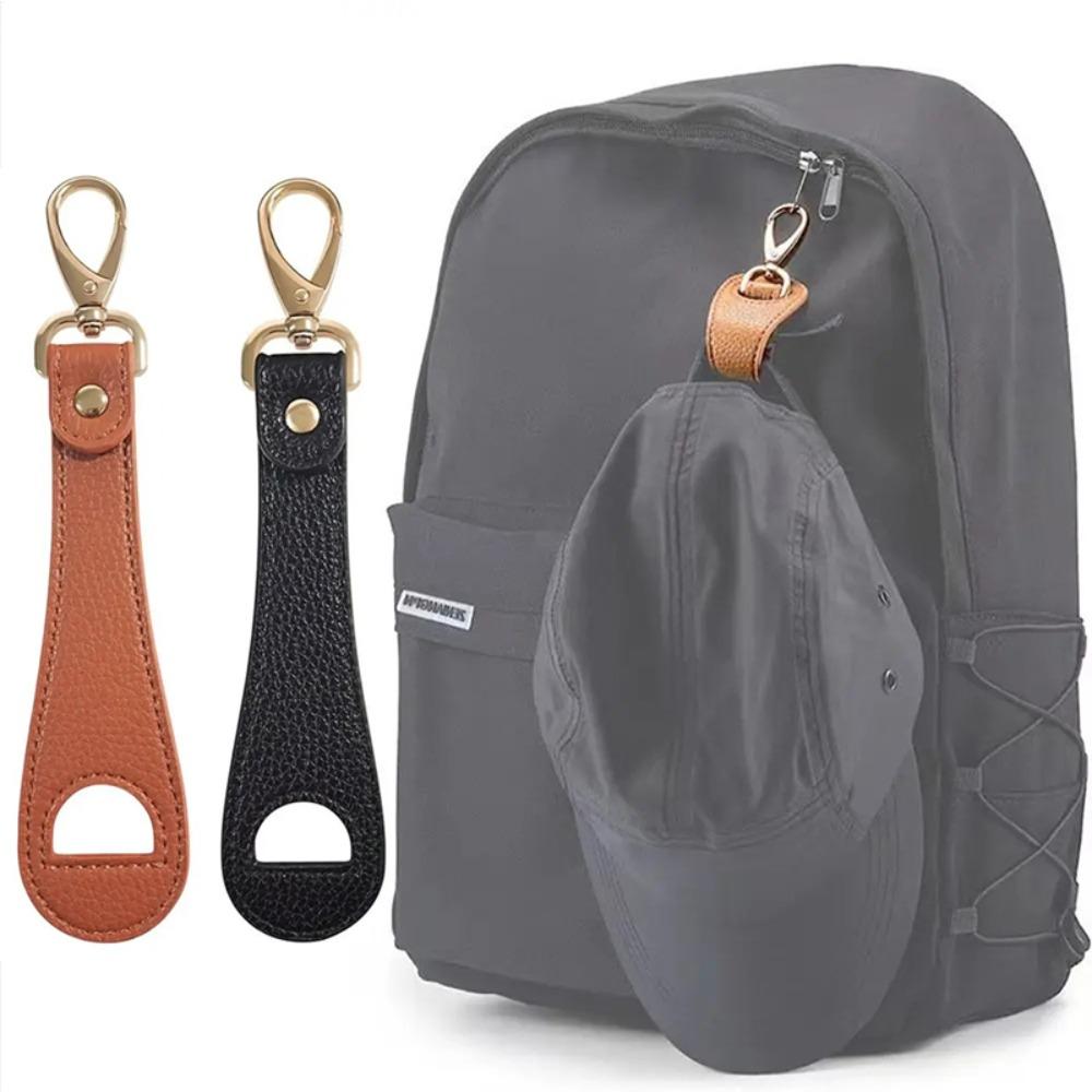 1Pcs Pu Leather Hat Clip Hat Holder Hat Keep Clip Hands Free Storage Clip Buckle Outdoor Travel Hooks Handbag Accessories