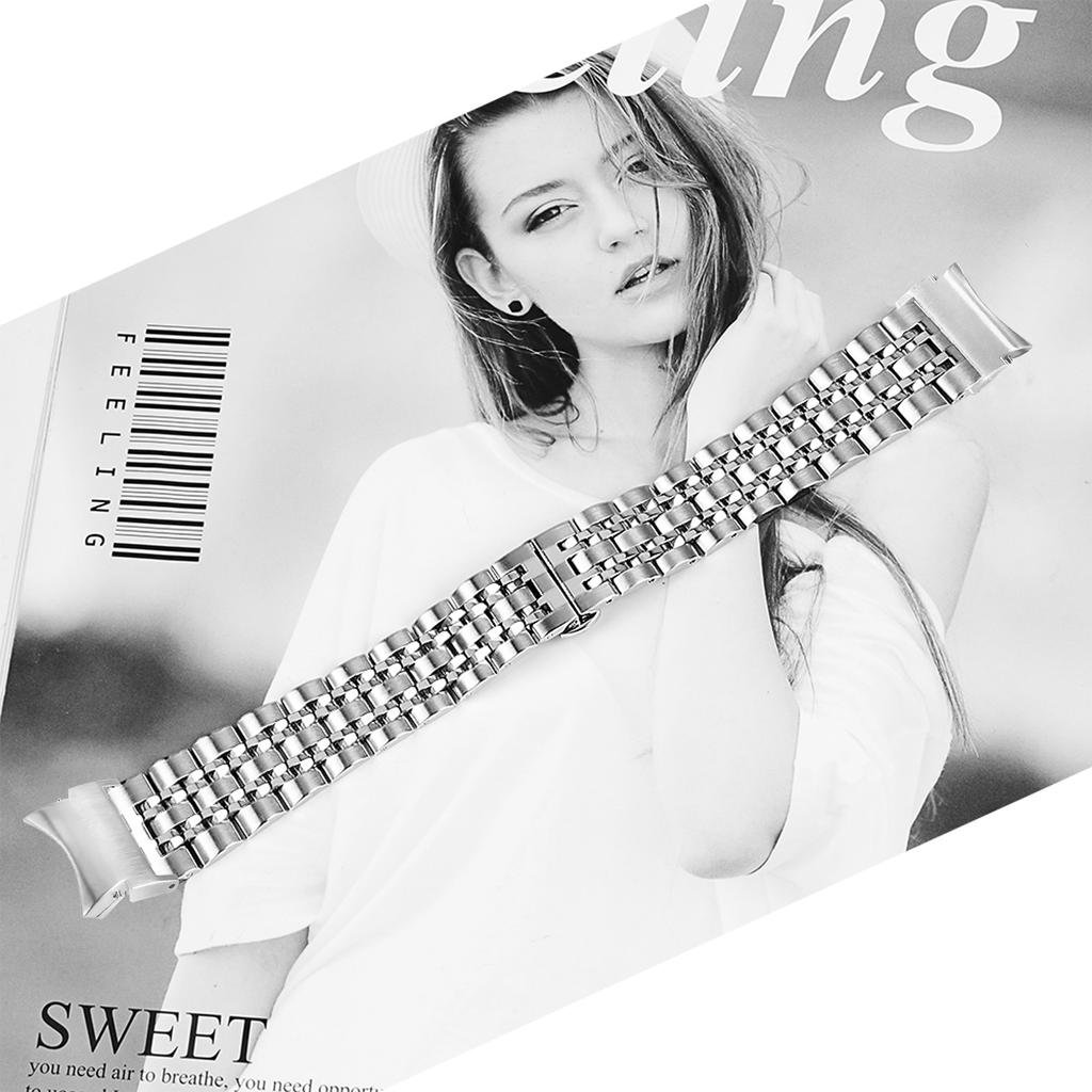 Para Samsung Galaxy Watch6/Watch6 Classic Pulseira de Aço Inoxidável Pulseira de Relógio Inteligente