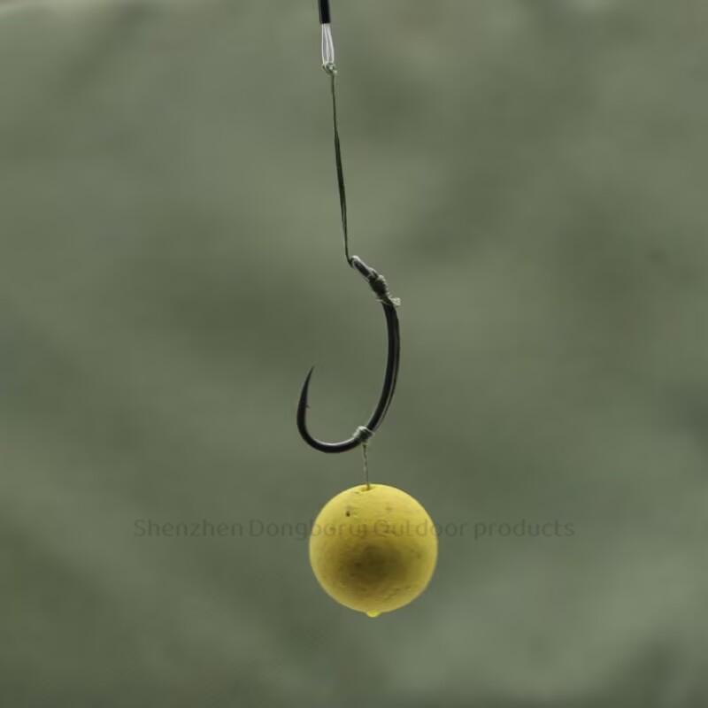 3pcs/pack Carp Fishing Line Loop Rig 35LB/15.9kg KLOR HOOK Size 2 4 6 8 Ready-Tied Soft Hook Link Sections Combi Rig Hair Rigs Carp Fishing Tackle