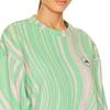 Adidas X Stella McCartney Sweatshirts Women's Green Crew Neck Moderate Regular HT1105
