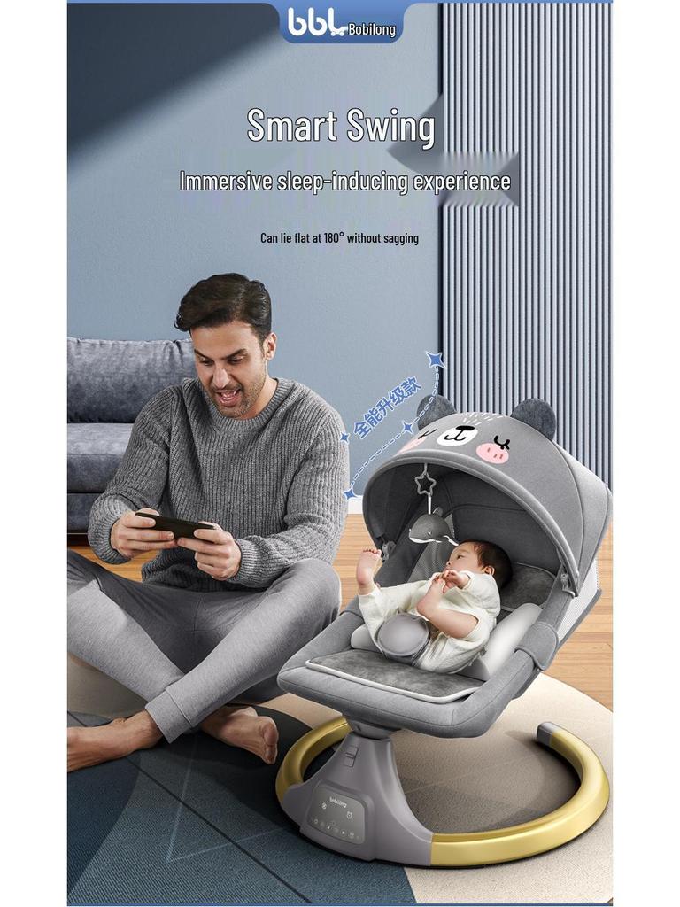 Multifunctional Electric Baby Rocking Chair - Soothing and Comforting Cradle for Infants