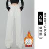 Lamb Wool Sweatpants Women's Autumn and Winter Extra Thick Thermal Cotton Pants Wear Casual Wide-leg Fleece Thickened Sweatpants