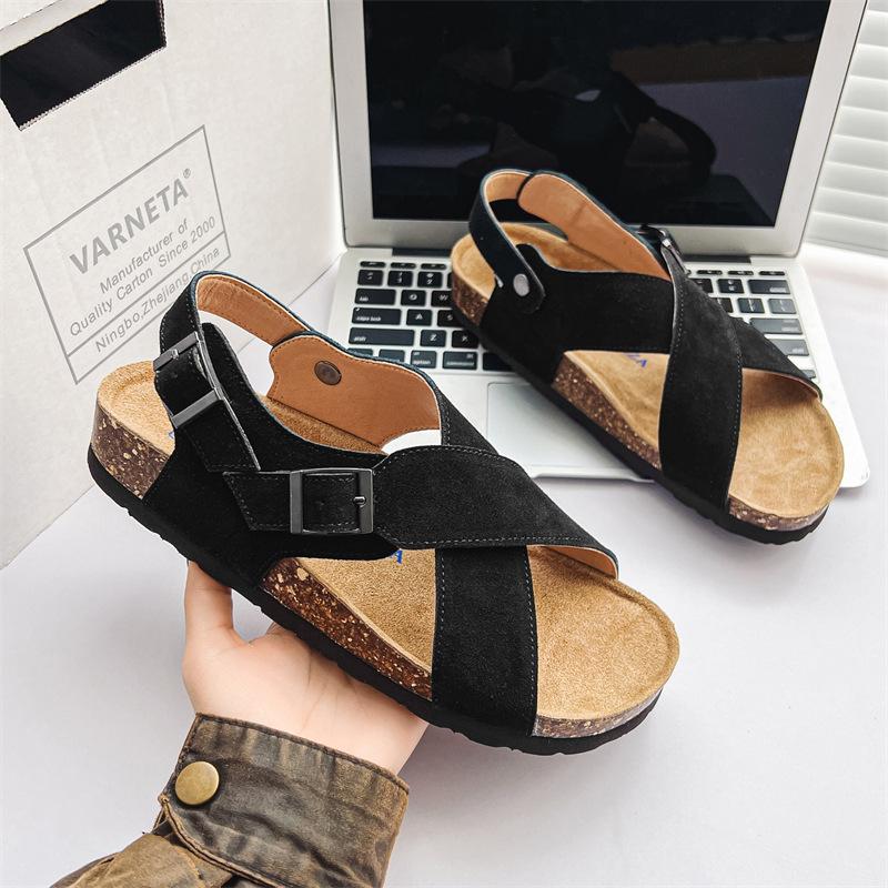 

3502 summer sandals slippers couple shoes platform outer wear sandals breathable versatile beach shoes 44-Male Size