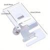 2Pcs Sewing Machine Parts Foot Presser Foot Rolled Hem Feet Elastic Cord Band Fabric Stretch DIY Sewing Accessories