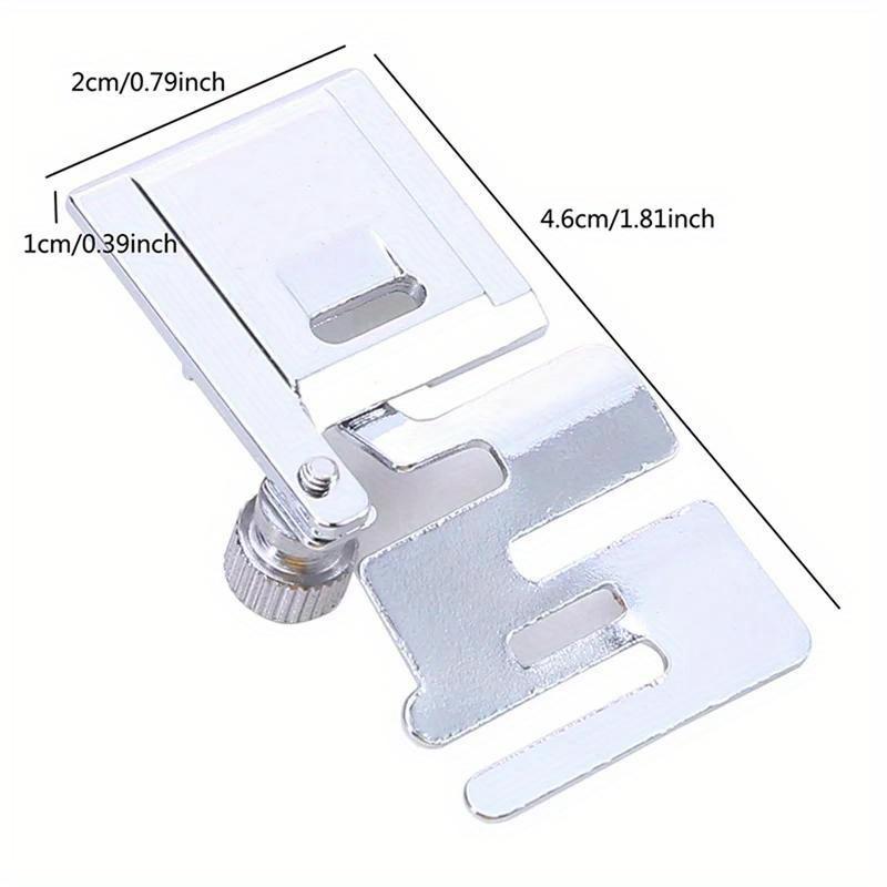 2Pcs Sewing Machine Parts Foot Presser Foot Rolled Hem Feet Elastic Cord Band Fabric Stretch DIY Sewing Accessories