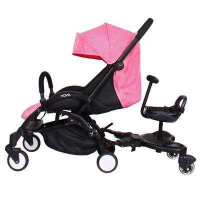Buggy-Board für das zweite Kind: Zwillingskinderwagen Zusatzroller mit Heckmontage Steh-Anhänger