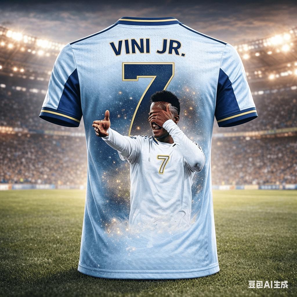 Abbigliamento Familiare Stampato 3D Estivo Vinicius Junior Maglia da Calcio T-shirt Traspirante e Asciugatura Rapida Set di Allenamento