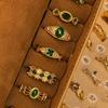 Vintage Palast Blumenring Diamantstil Leichter Luxus Premium Zeigefinger Schmuck