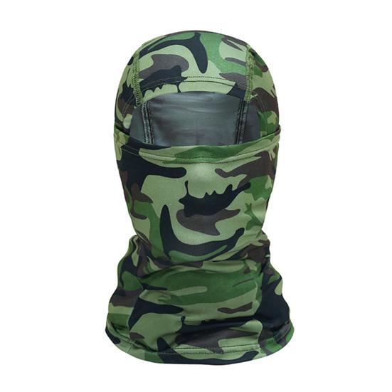 Camouflage Cycling Face Guard Neck Gaiter UV Protection Breathable Outdoor Motorcycle Helmet Liner Bandana Balaclava Neck Scarf Face Shield