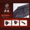 urawazaMUSOU Automatic Folding Umbrella in 3 10392 Dark Gray [Moonbat] Open/Close [Folds Seconds] Men's