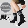 Boneless Socks for Men - Pure Cotton Long-tube Style - Fall/Winter Sports Basketball - Anti-odor and Moisture-absorbing - Sweat-proof - All-cotton