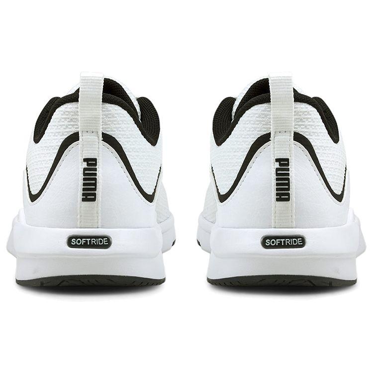 Puma Softride Series Fabric Softride Fitness Round Toe Comfortable Low Top Lifestyle Casual Shoes Women Sneaker White Black 195086-01