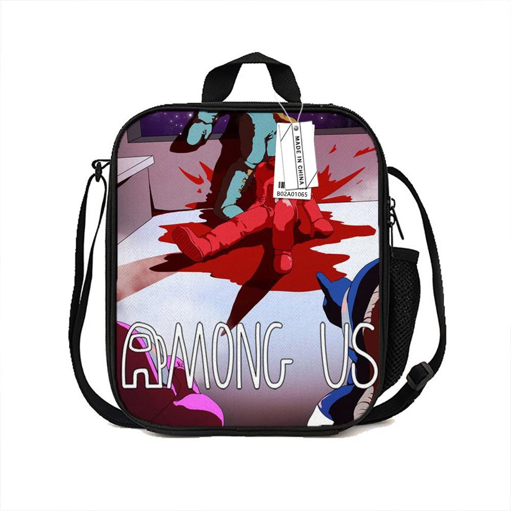 Among Us Printed Portable Lunch Bag Primary And Secondary School Bento Bag Cartoon Insulation Bag Ice Pack New