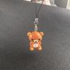Kawaii Rilakkuma Easy Bear Keychains Lazybear Doll Bag Clothing Puller Phone Rope Keyrings Accessories Pendants Couple Gifts