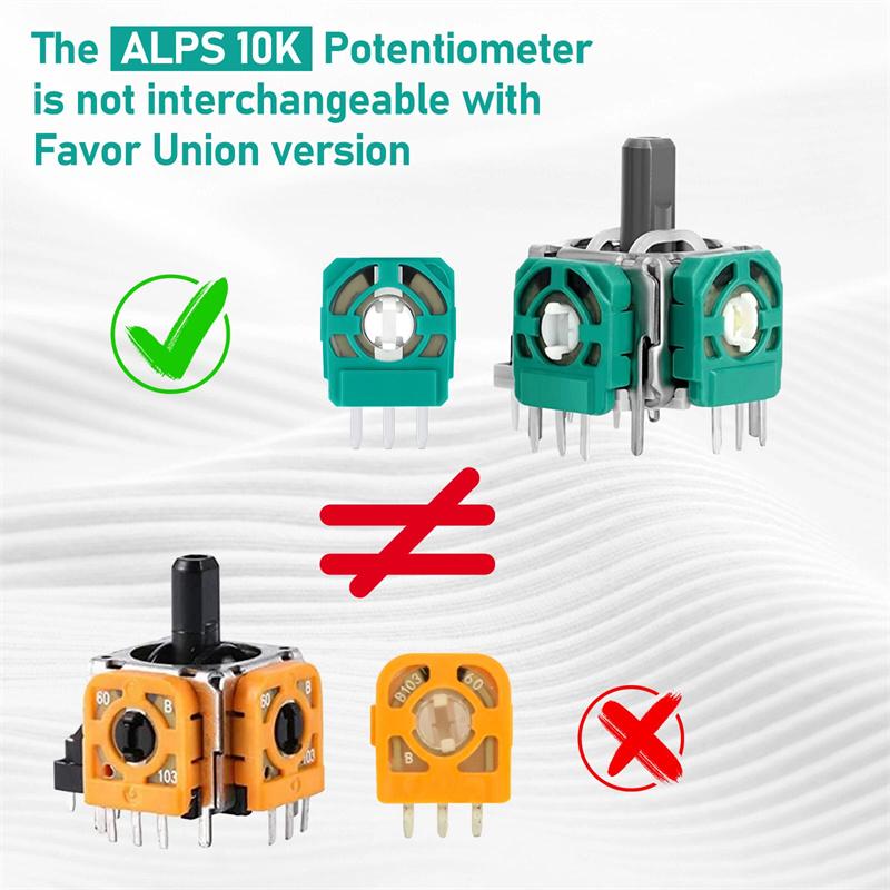 20Pcs/set 3D Analog Joystick Potentiometer Sensor Module Axis Resistor Compatible With Switch Pro