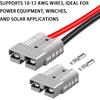 50A Battery Quick Connect/Disconnect Set – 600V DC Electrical Connector Kit-4