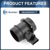 Mass Air Flow Sensor Assembly, MAF Sensor No.06A906461T for Volkswagen Jetta 2005 2.0L L4 Black, 1 Pc