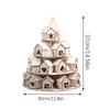 Casa Calendario dell'Avvento in Legno di Natale con 24 Casette Conto alla Rovescia per Natale Regalo Kraft Fai da Te per Bambini Famiglia Decorazione per la Casa