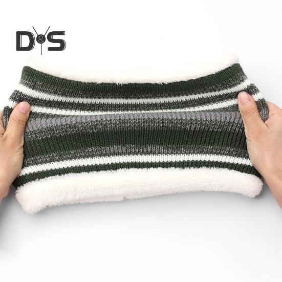 3 Pcs/Set Children Hat Scarf Glove Set Thickened Plush Ball Decor Color Matching Knitted Heat Retention Windproof Keep Warm Girls Boys Outdoor Gloves
