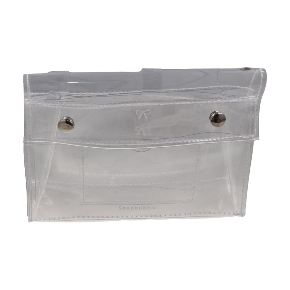 Large Capacity Pencil Case Transparent Stationery Bag Ladies Girls PVC Pencil Bag  Makeups