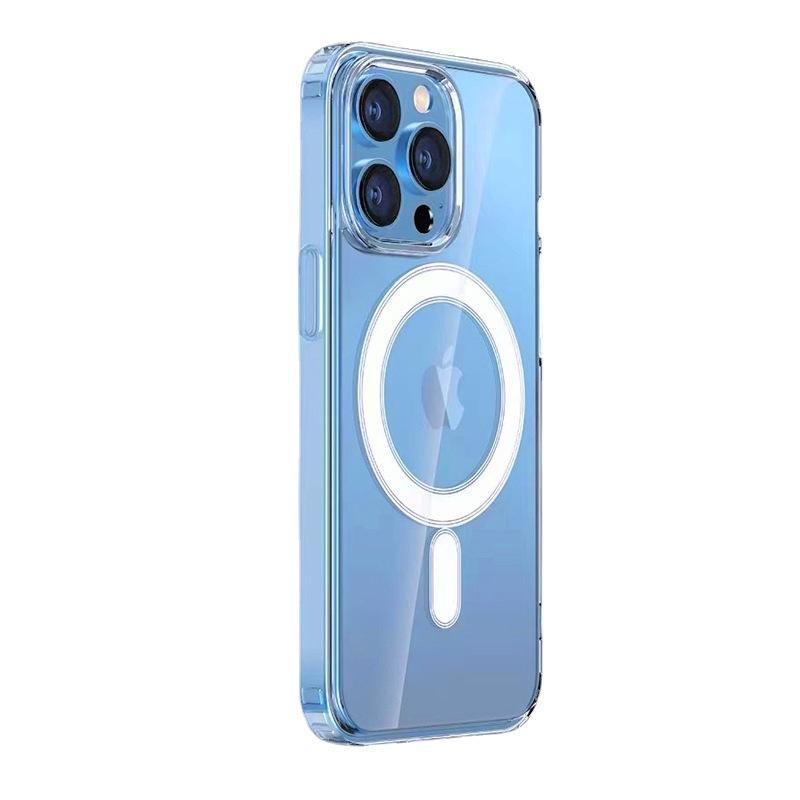 Applicable To Apple 14 Magnetic Suction Phone Case Iphone 15 Acrylic Transparent Protective Case 16E Magnetic Charging Case