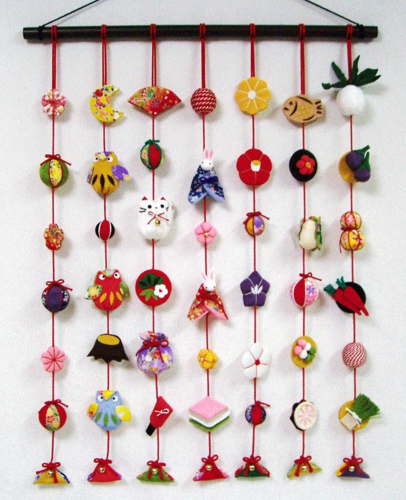 Takaraku crepe handicraft hanging decoration kitMiyako