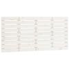 VidaXL Wall-mounted Headboard White 146x3x63 Cm Solid Pine Wood 824734
