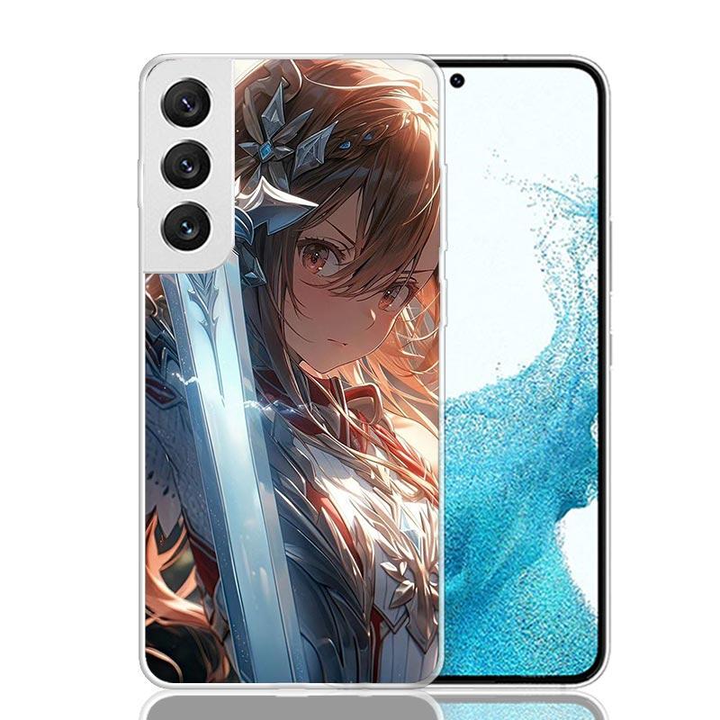 Sword Art Online Yuuki Asuna Phone Case For Samsung Galaxy S26 S25 Edge S24 S23 FE S22 Ultra S21 Plus S20 + Fundas Cover Coque G