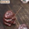 Purple Sand Golden Toad Incense Burner Household Lucky Pi Xiu Tea Pet Aesthetic Tea Figurine Toy Tea Statue Tableware Ornaments