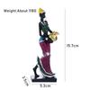 Tull Vintage Konstdesign Stamkvinna Figurer Afrikansk Staty Harts Hantverk Skrivbordsdekoration