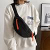 Crossbody Bag Simple and Versatile Chest Bag Ins Fashion Brand Small Body Bag Casual Japanese Light Sports Running Waist Bag
