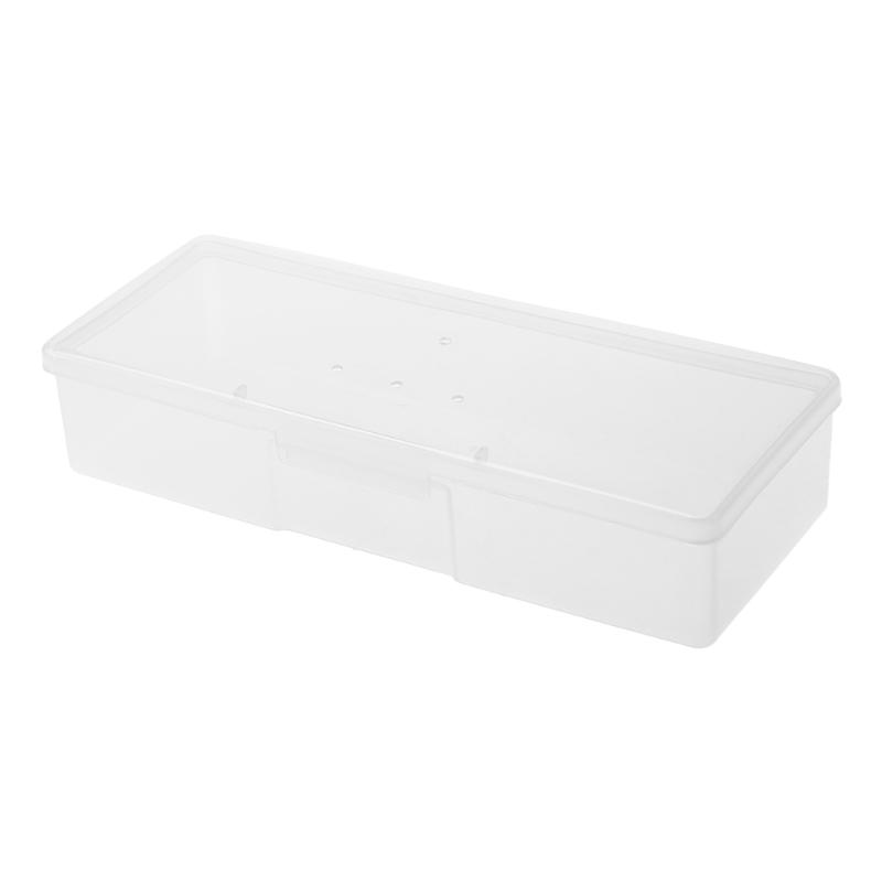 New Transparent Empty Nail Storage Box Manicure Tools Organizer for Case Holder