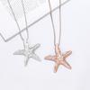 Accessories Fashion Geometric Starfish Alloy Long Women'S Jewelry Necklace Sweater Chain