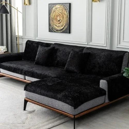 Universal Luxury Suede Plush Sofa Cushion Special Cover Cloth for Sofa Cushions Modern Minimalist Anti-skid Daybed Mat